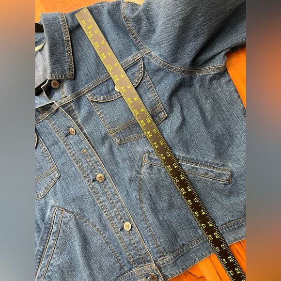 Woolrich Classic Blue Denim Jacket 🔥 excellent condition 🔥 stretch 🔥 XL - Picture 6 of 10